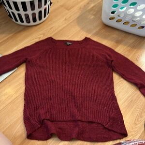 Red acrylic sweater. Size large